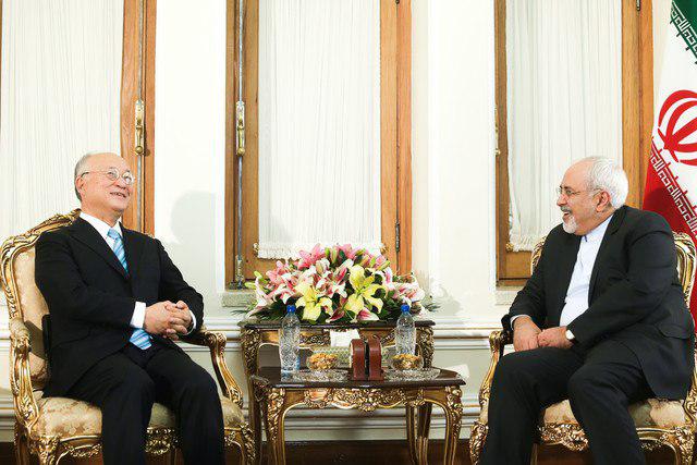 آمانو با ظریف دیدار کرد آمانو با ظریف دیدار کرد