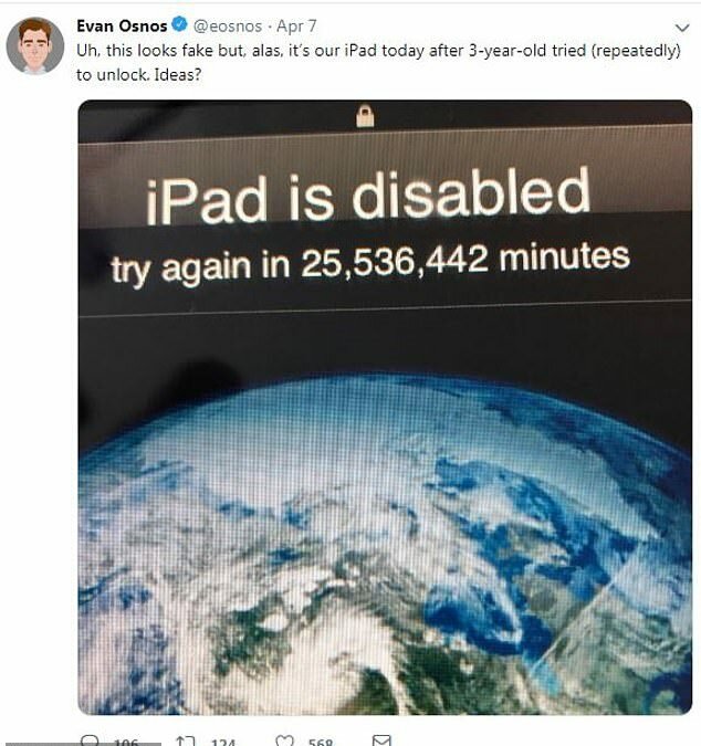 کودک 3 ساله یک آی پد را 49 سال قفل کرد! (+عکس) کودک 3 ساله یک آی پد را 49 سال قفل کرد! (+عکس)