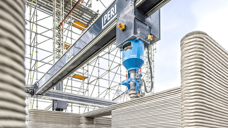 مراحل پایانی ساخت نخستین خانه چاپ سه بعدی شده آلمان مراحل پایانی ساخت نخستین خانه چاپ سه بعدی شده آلمان