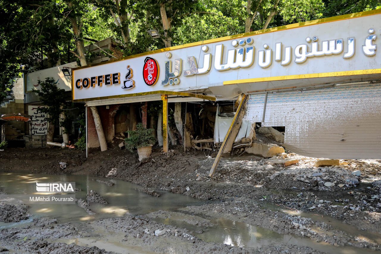 خسارت سیل در چالوس (عکس)